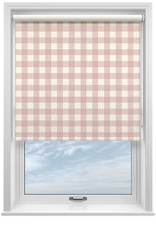 Gingham, Rosies Pink - Twist&Fit Roller Blind